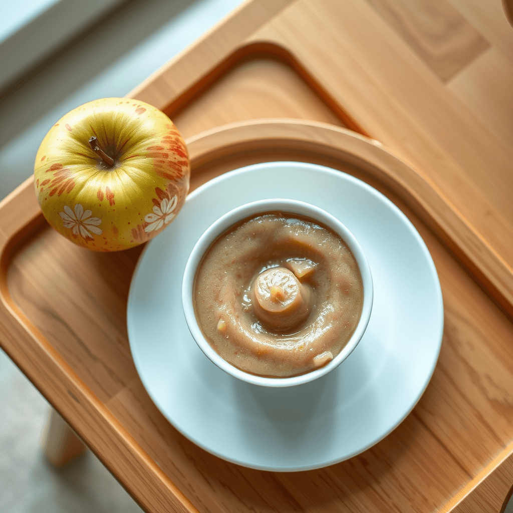 Kašica od jabuke i zobenih pahuljica za bebe (6-8 mjeseci)