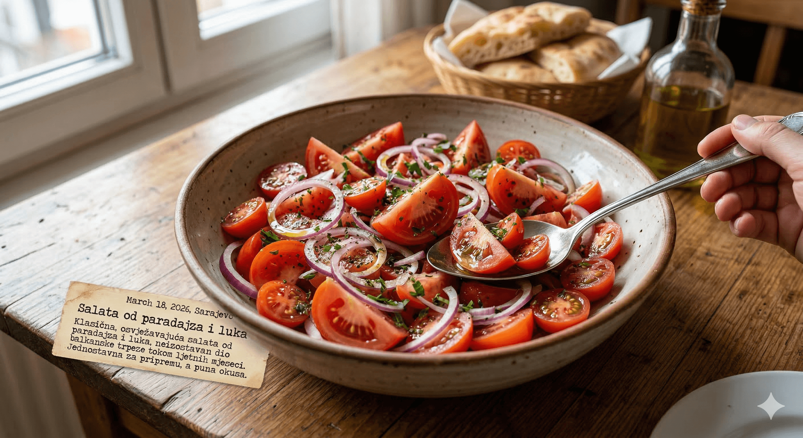 Salata od paradajza i luka