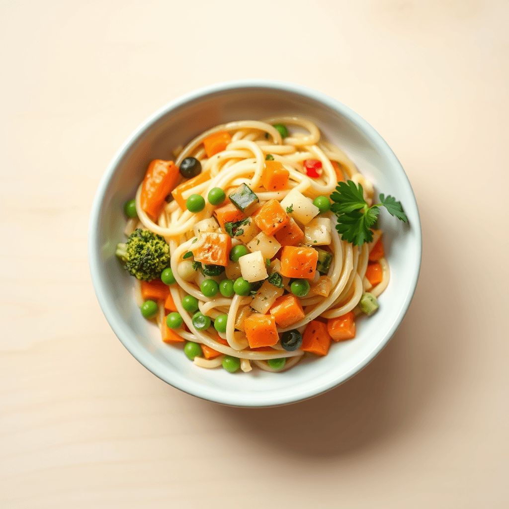 Kremasta tjestenina sa povrćem za mališane