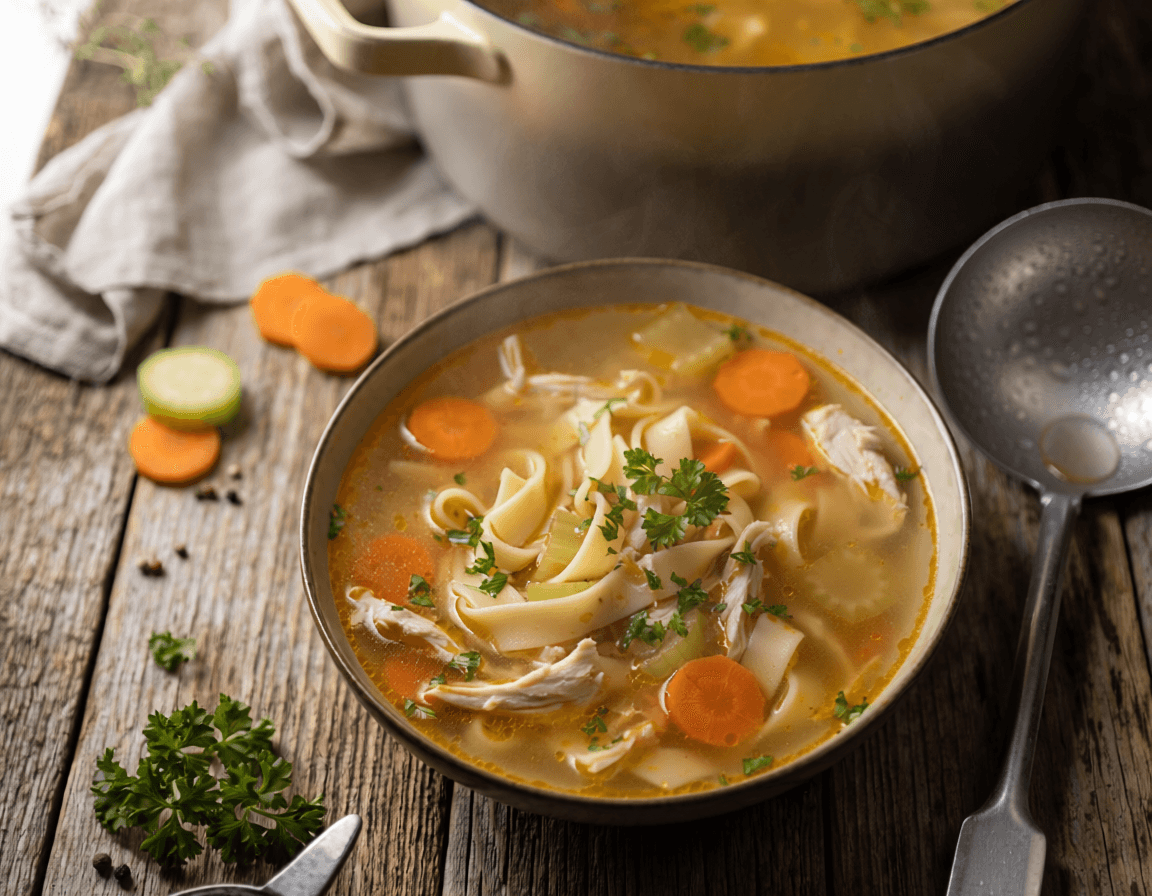 Domaća juha sa rezancima