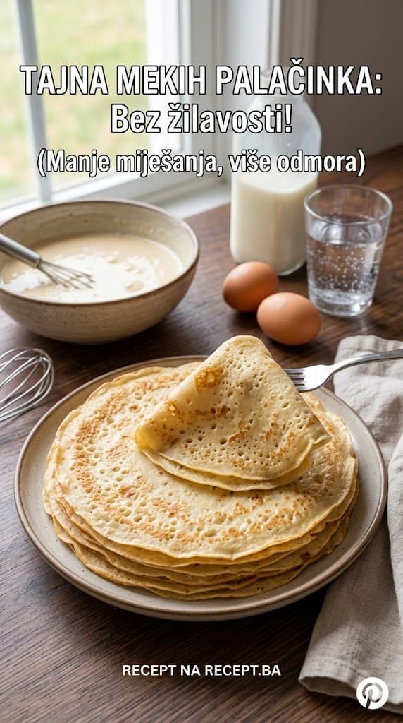 Zašto su palačinke žilave i kako ih napraviti mekanim?