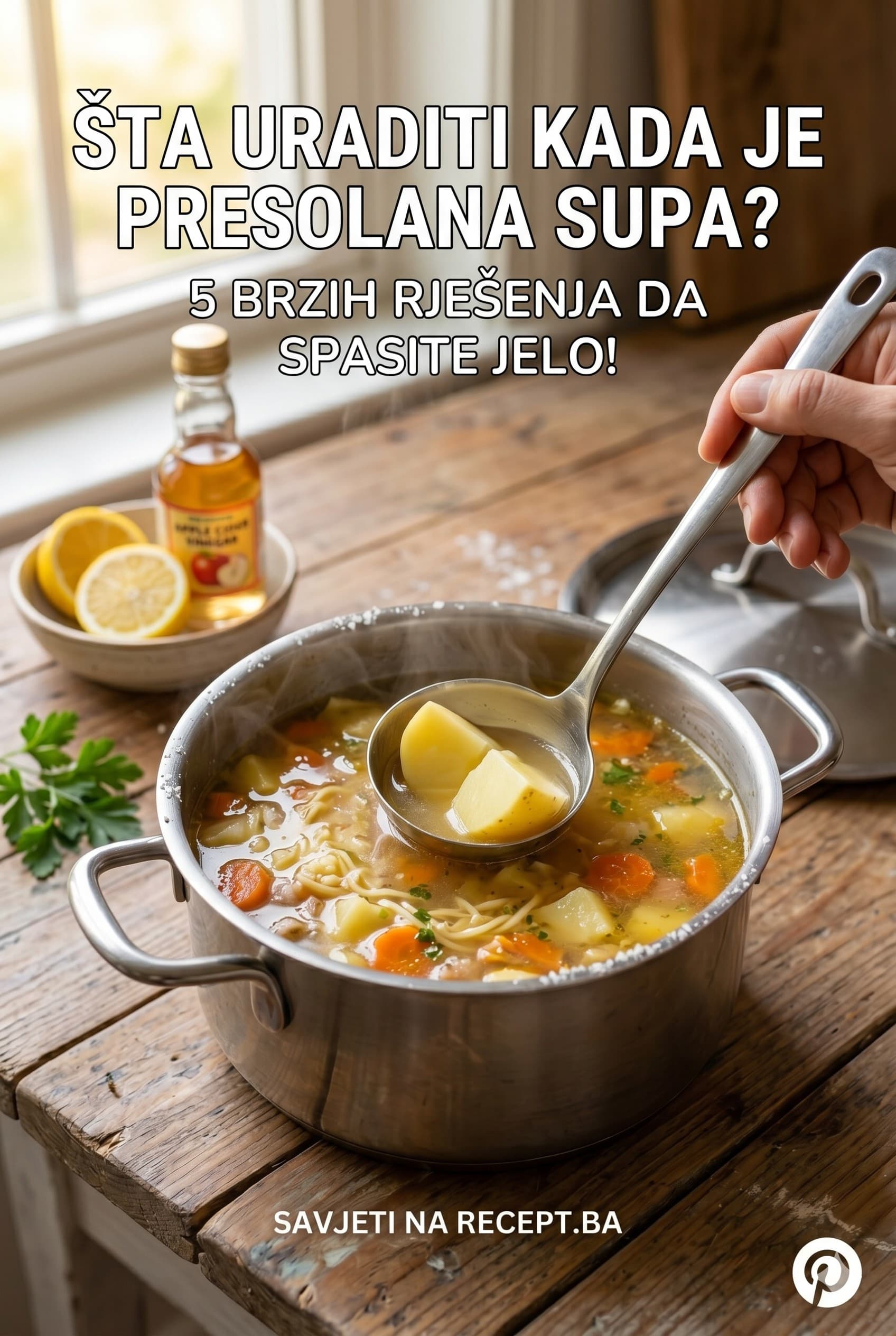 Šta uraditi kada je supa preslana? 5 brzih rješenja