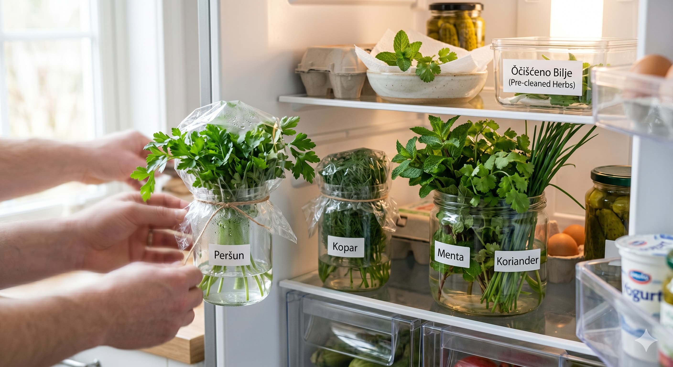 Kako sačuvati svježe začinsko bilje duže u frižideru