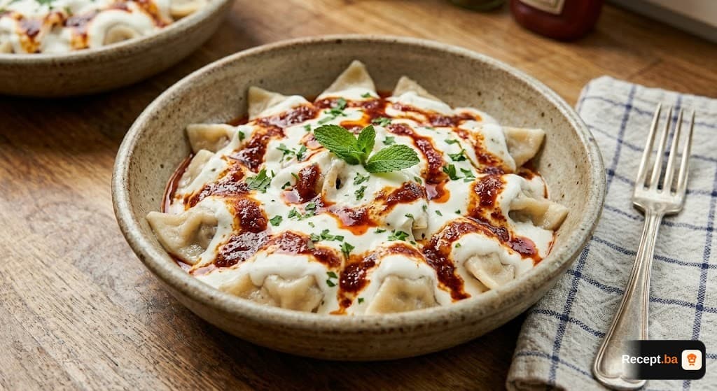 Klepe (Bosanski ravioli sa mesom i kremastim umakom)