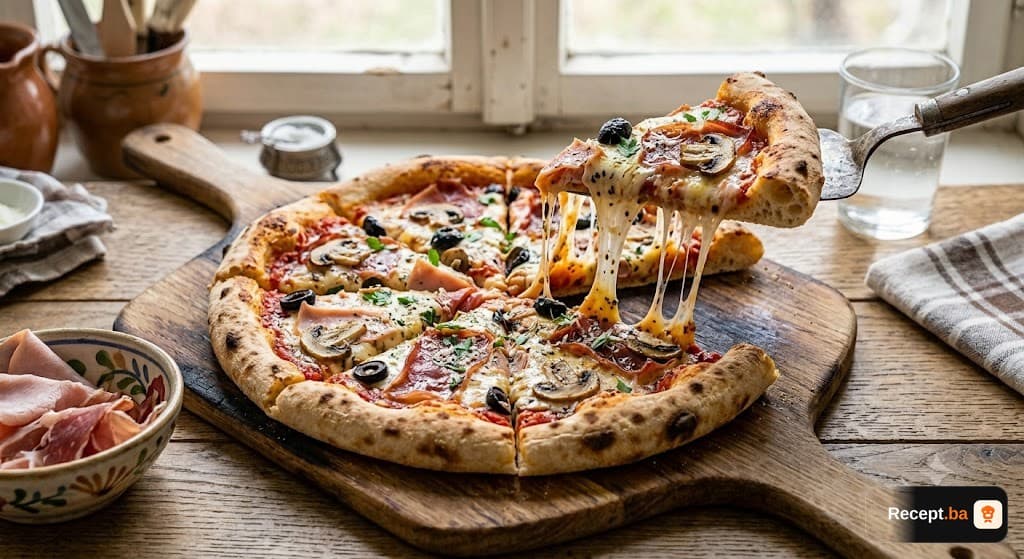Savršena domaća pizza (Tijesto kao iz krušne peći)