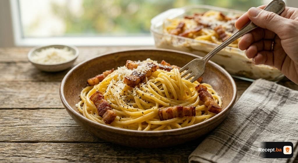 Goveđa Carbonara: Raskošna i kremasta tjestenina bez kapi vrhnja