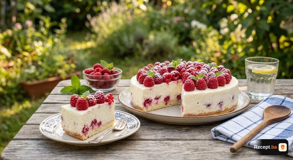 Osvježavajuća jogurt torta s malinama