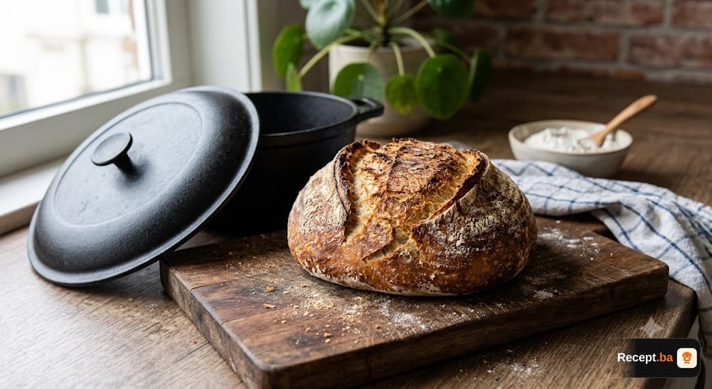 Rustikalni hljeb iz livenog lonca (Dutch Oven Bread)