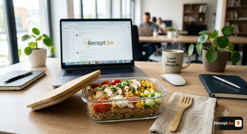 Hladna obrok-salata sa piletinom i integralnom tjesteninom