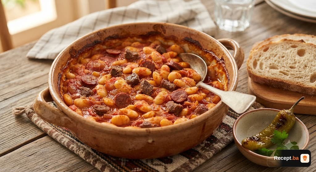 Tradicionalno tavče gravče sa sušenom govedinom