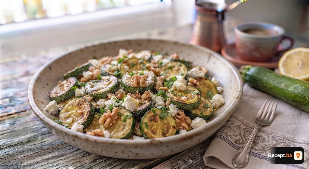 Osvježavajuća salata od pečenih tikvica i svježe nane