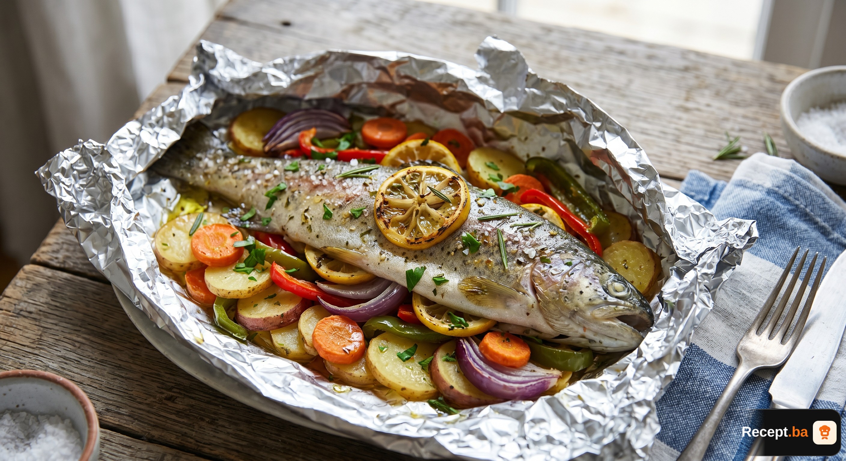 Najbolja pastrmka u foliji: Brzi recept sa povrćem | Recept.ba
